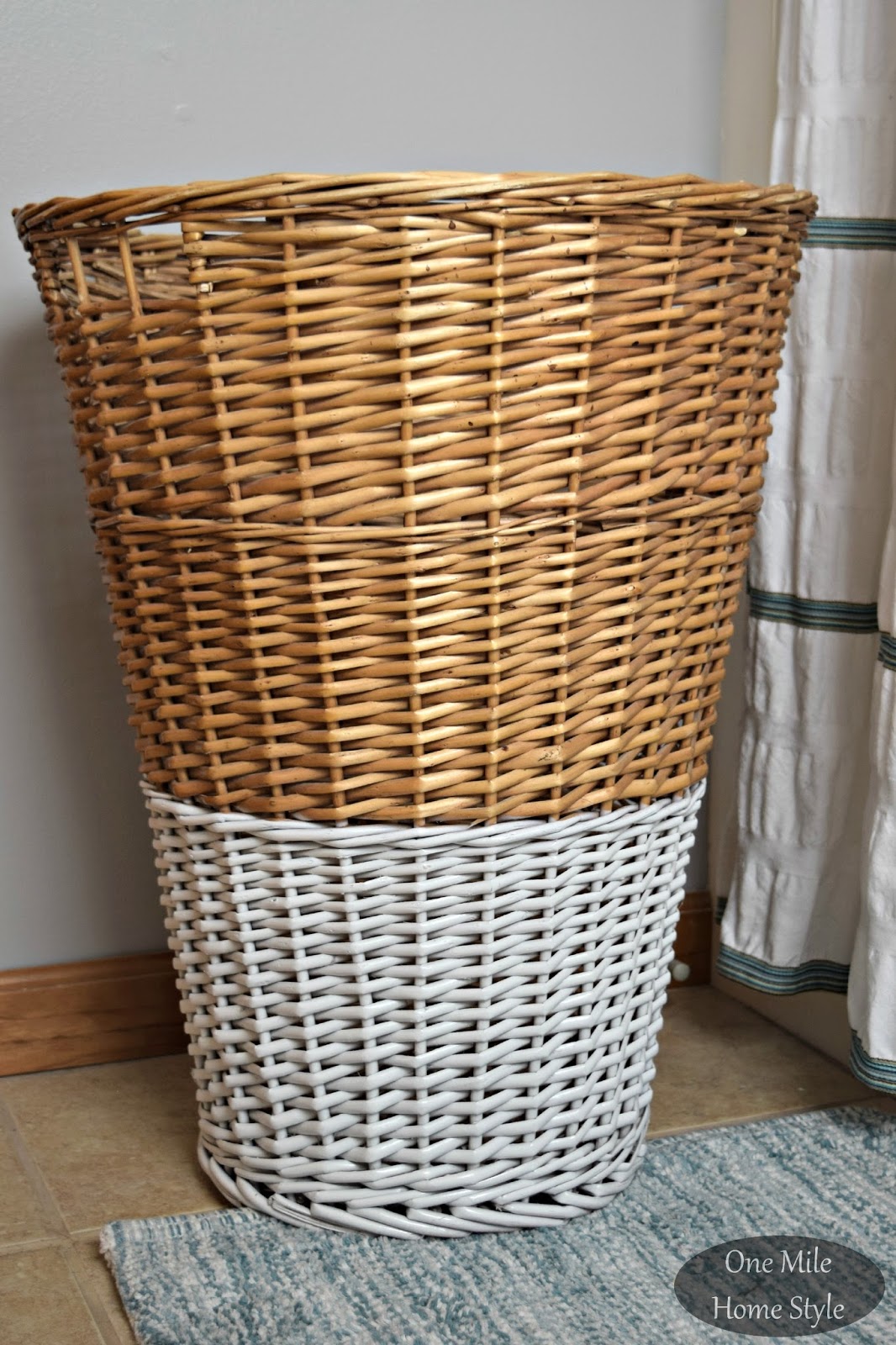 DIY PaintDipped Hamper Refresh