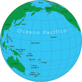El océano Pacífico mide 165200000 kilómetros cuadrados