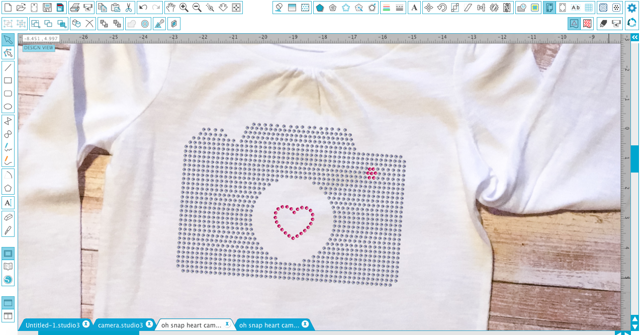 Make Realistic Rhinstone Mock Ups in Silhouette Studio Silhouette School