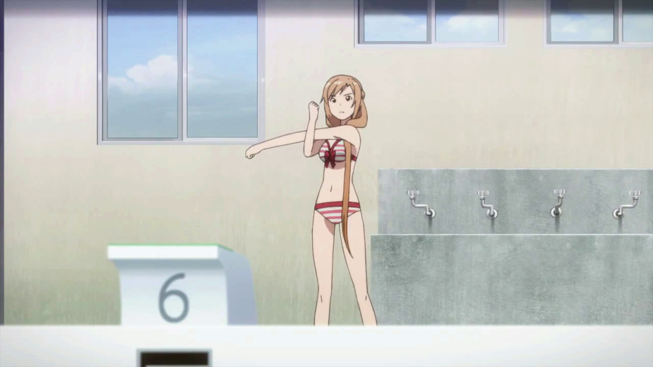 This pool scene is from the Extra Edition of SAO