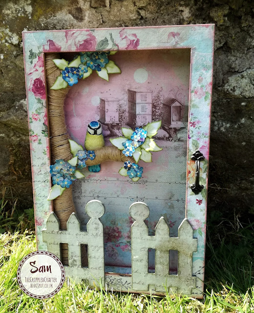 Secret Key Cubby by Sam Lewis AKA The Crippled Crafter. Featuring MDF by Daisy's Jewels & Crafts.