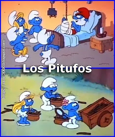 Dibujos Animados de los Años 80. Los Pitufos.