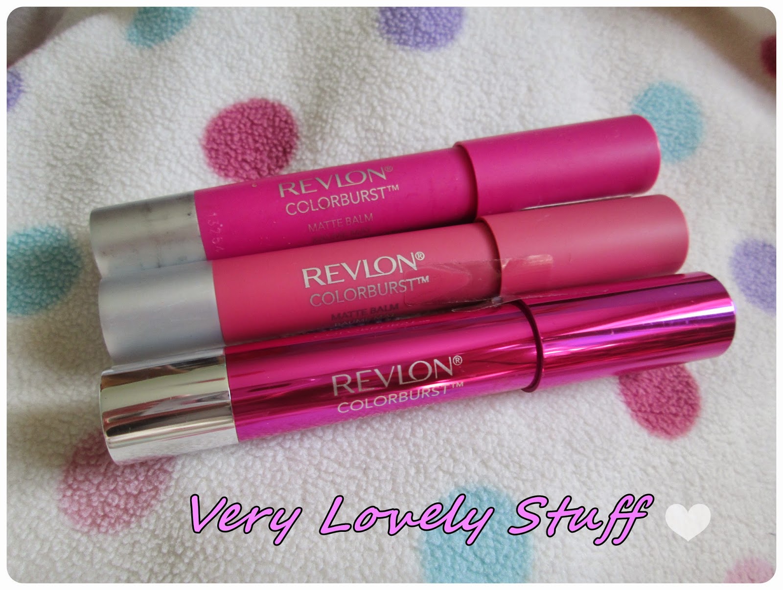 Very Lovely Stuff: Revlon Colorburst Balms - Showy, Elusive & Whimsical