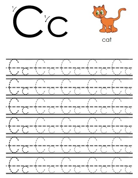 Free Printable Worksheets: The Alphabet - Letter C