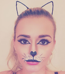 halloween cat kitty face paint makeup eyeliner creep headband achieved postage inc