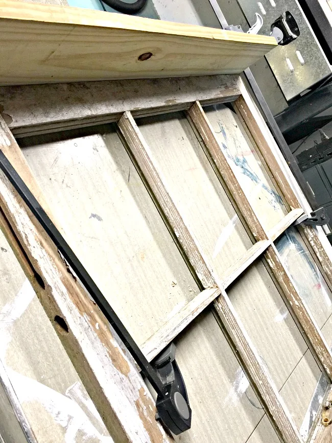 window shelf with new wood 