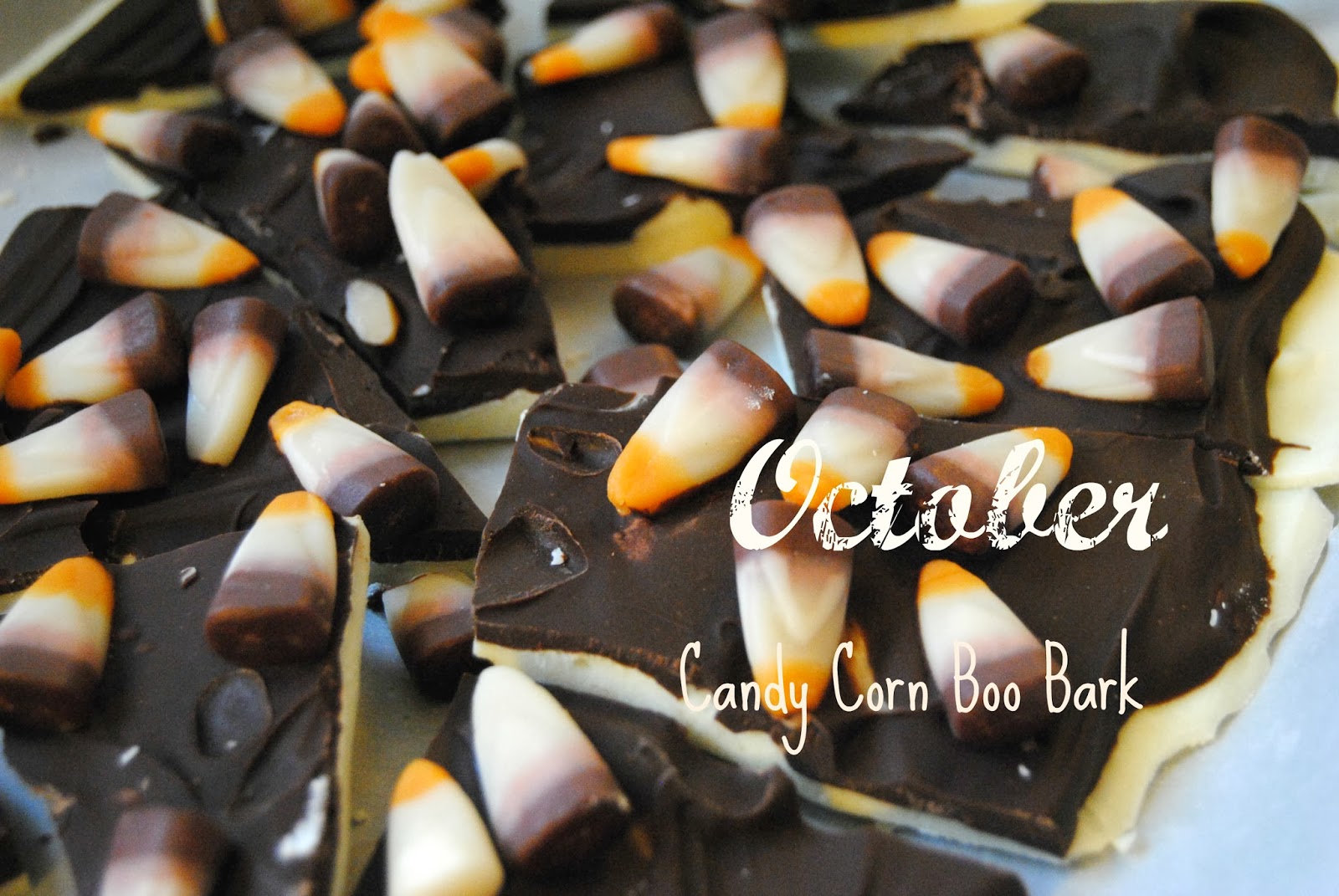 October Dessert Candy Corn Boo Bark Seasoned With Style