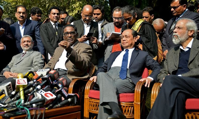  Apex Judiciary's bickering reach to public; four senior SC judges take on CJI at press conference