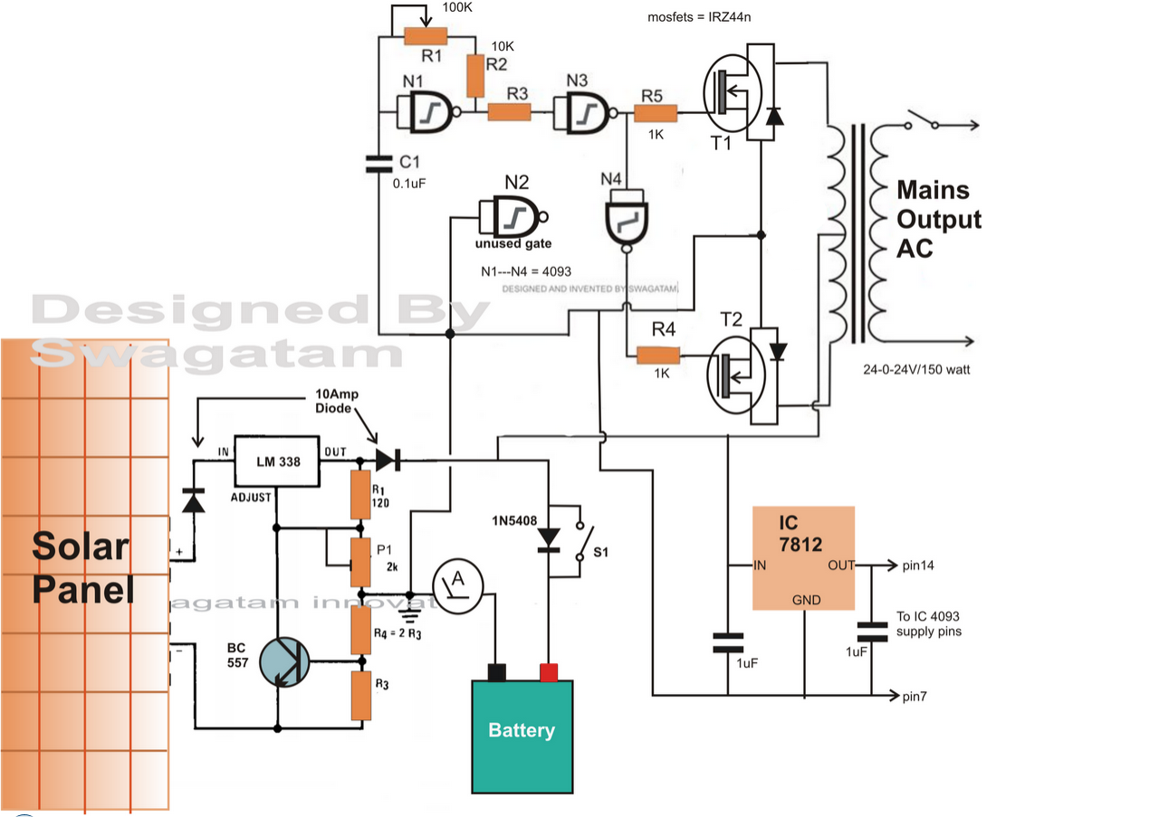 How to Make a Solar Inverter Circuit