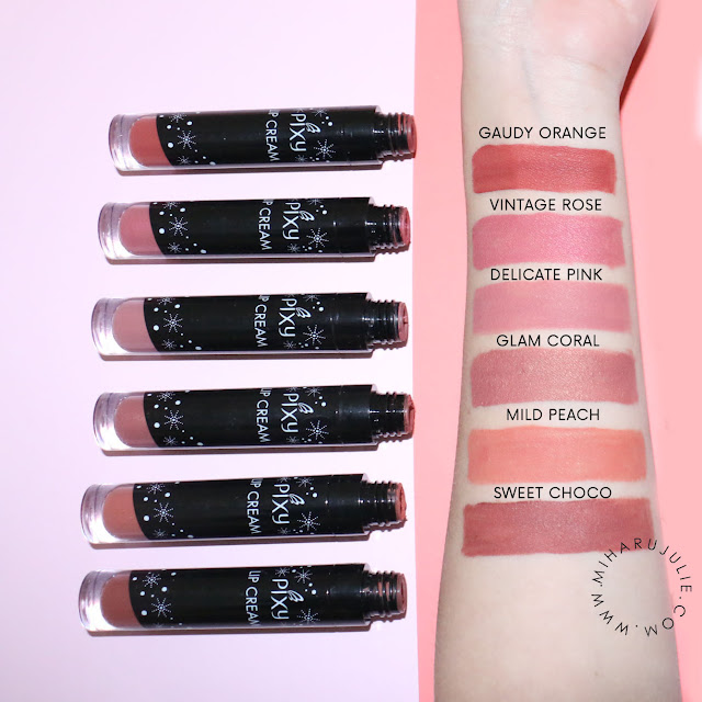 Review PIXY Lip Cream Matte terbaru Nude Colors - All Shades