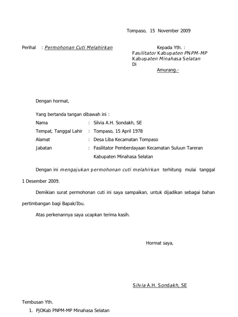 surat cuti wood scribd indo surat cuti wood scribd indo