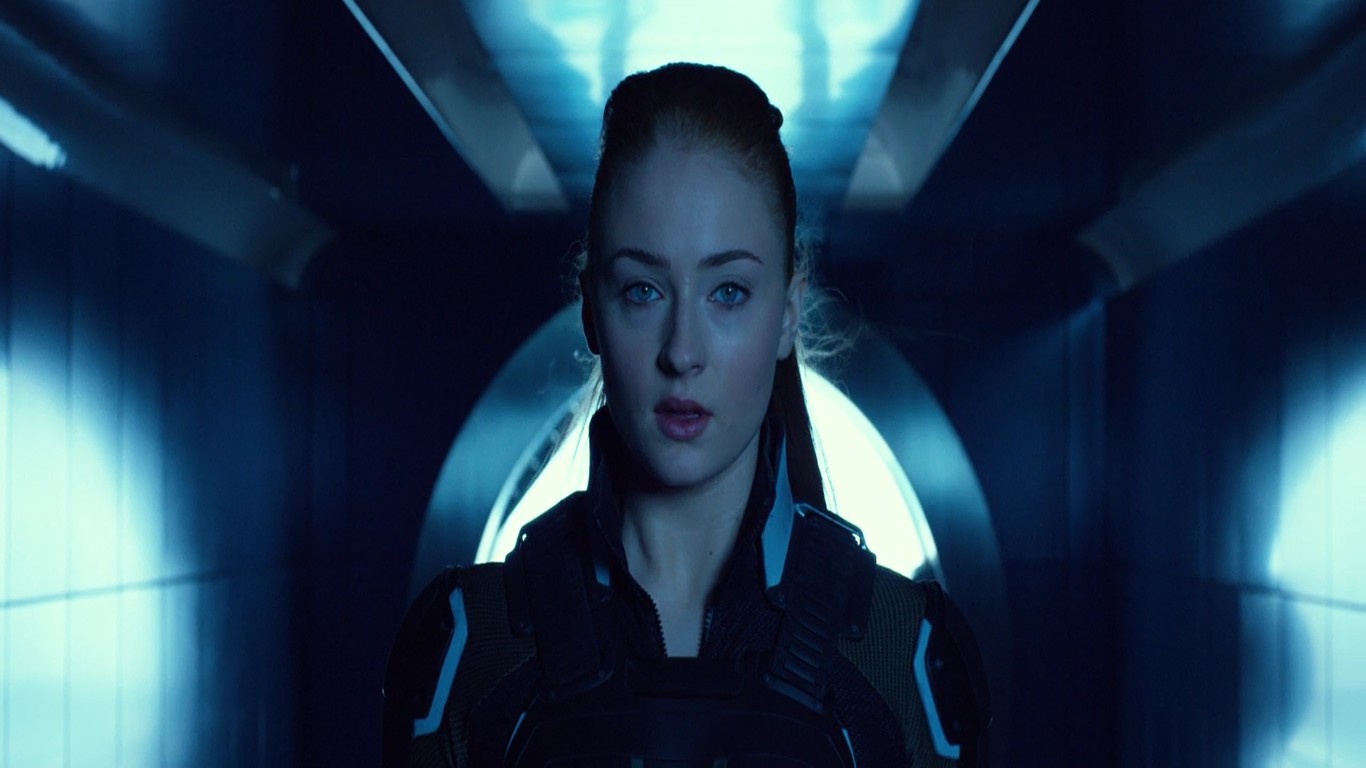 Cool movie screenshots Sophie Turner as Jean Grey in XMen Apocalypse 2016