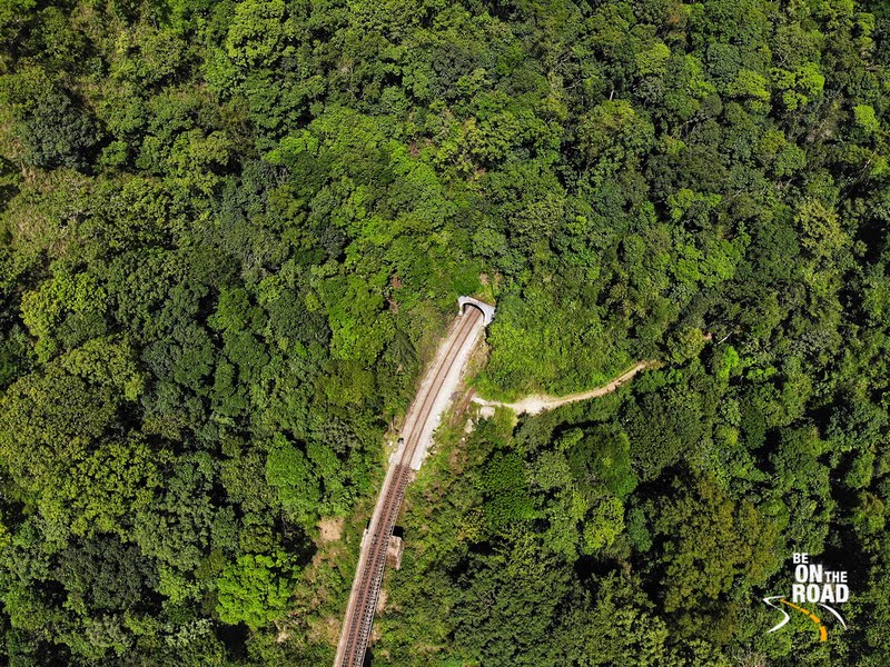 The famous tunnels on the Sakleshpur mountain railway line and its surrounding forests