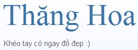 Blog Handmade Thang Hoa
