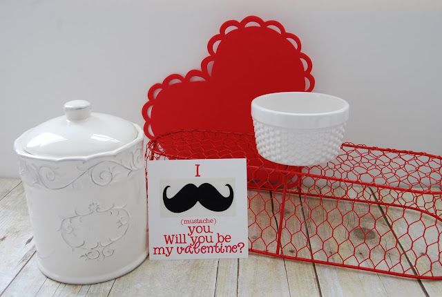 Mustache Vinyl Decal Valentine