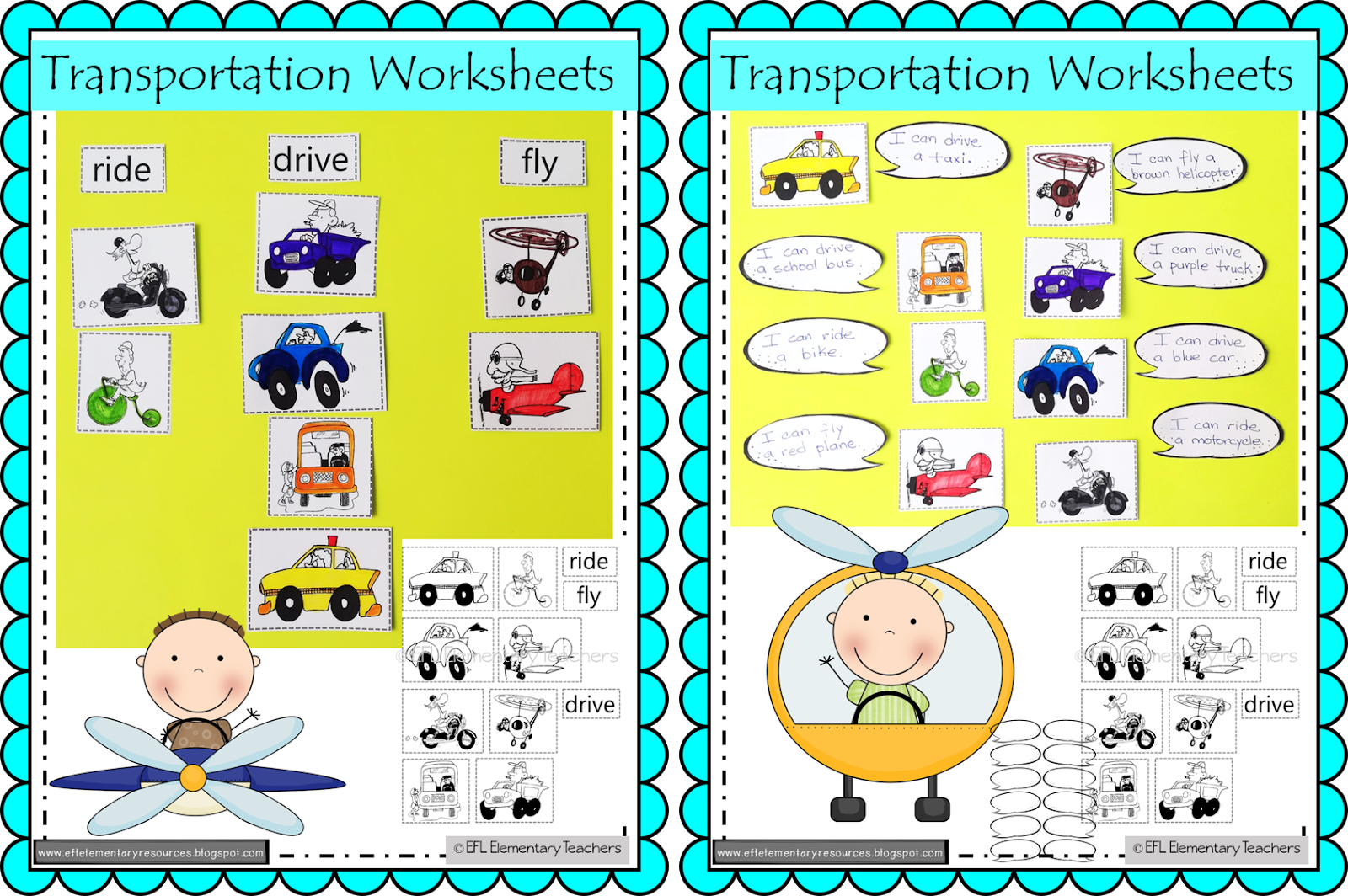EFL Elementary Teachers Transportation Theme for Elementary ESL