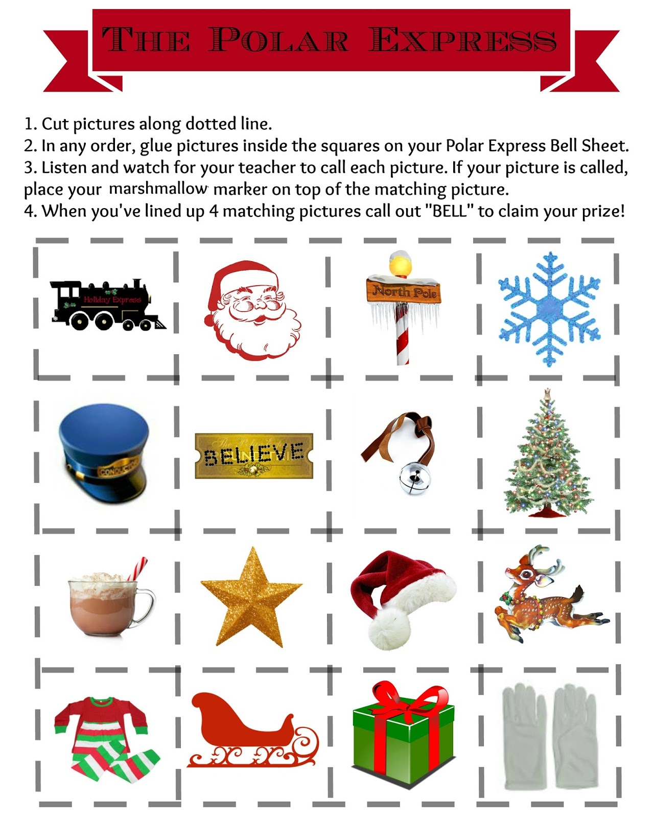 Polar Express Free Printables Printable Word Searches