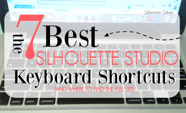 Silhouette Studio keyboard shortcut mac pc, silhouette studio keyboard shortcuts, silhouette studio help, silhouette cameo beginners
