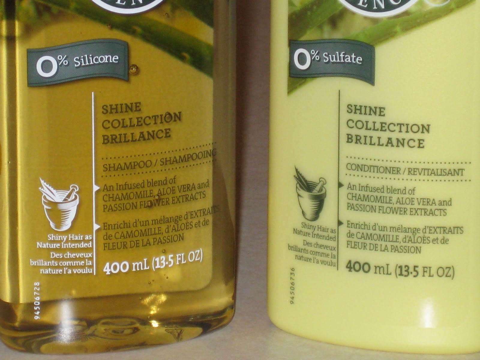 Clairol Herbal Essences Shampoo & Conditioner "Shine Collection Brilliance"