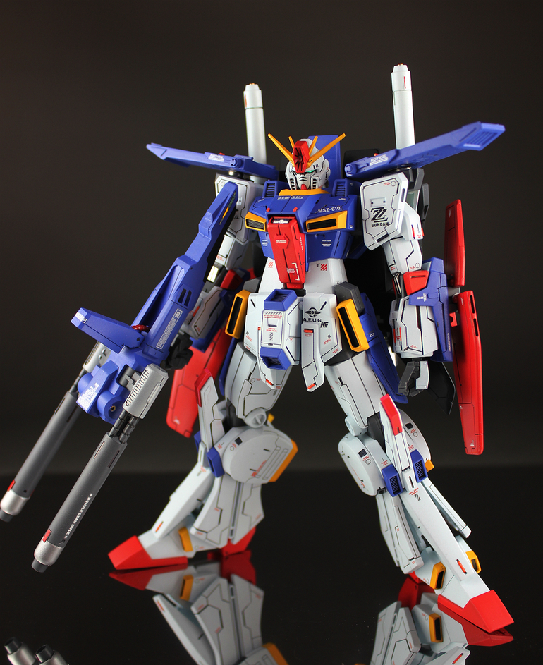 Custom Build HGUC 1/144 MSZ010 ZZ Gundam [Detailed] Gundam Kits