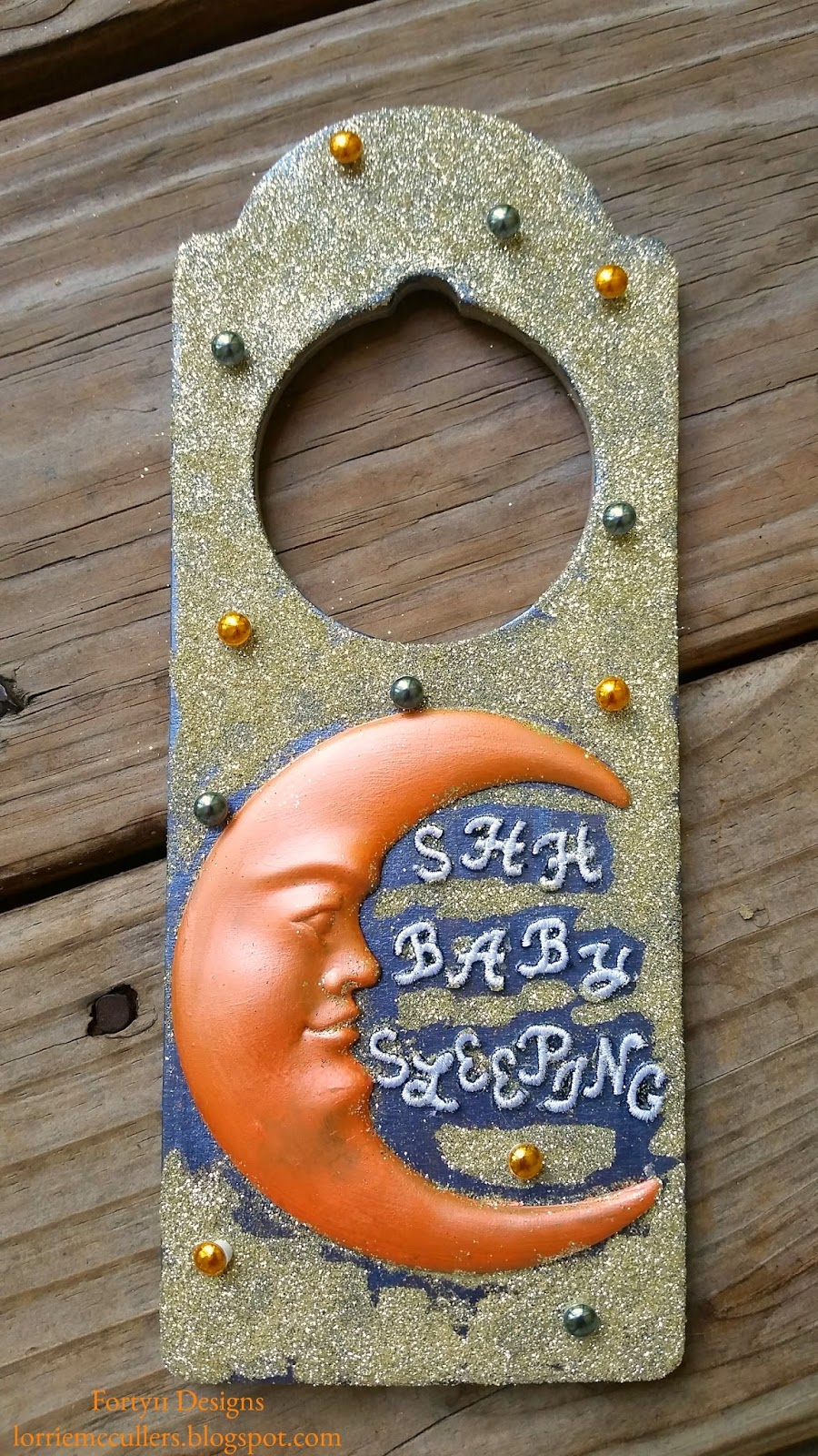 Creating with Joy Door hanger for sleeping baby