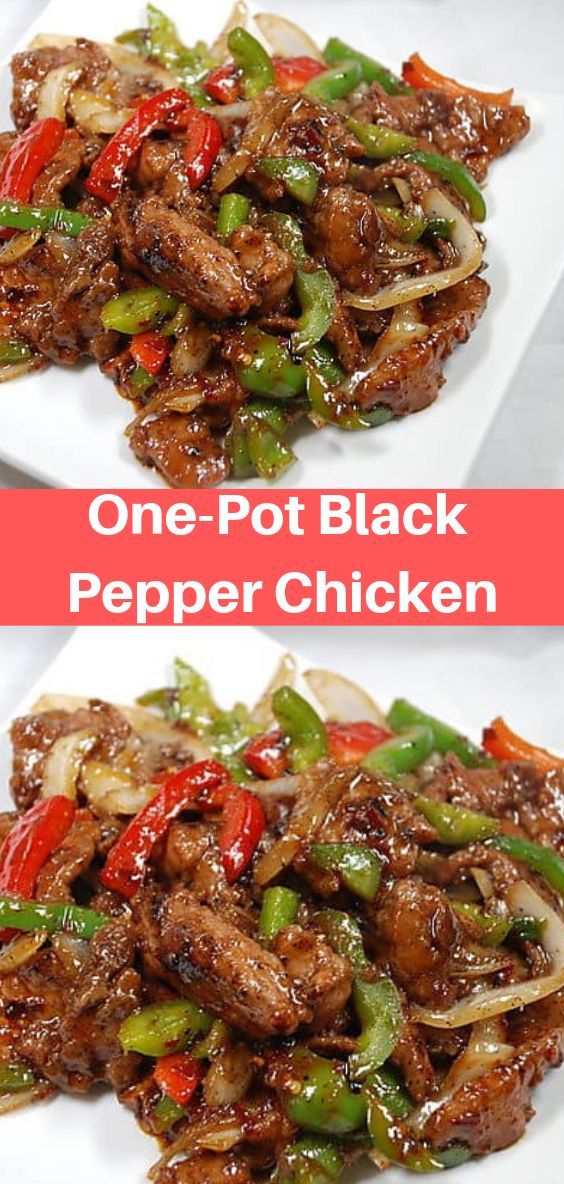 One-Pot Black Pepper Chicken Recipe | Grace Food #chicken #chickenfoodrecipes