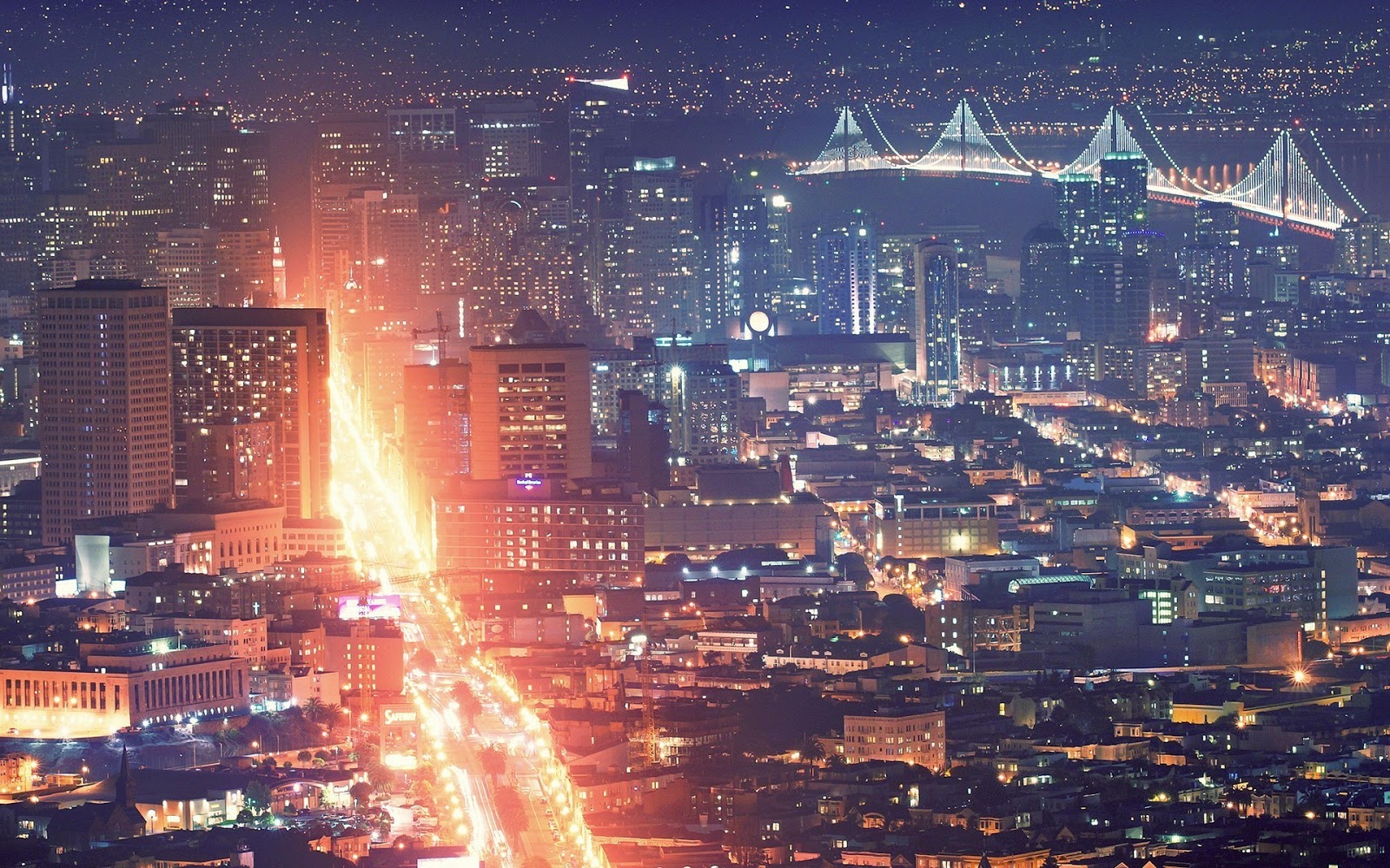 City at Night HD Wallpaper - WallpapersXplore | Free HD Desktop Wallpapers