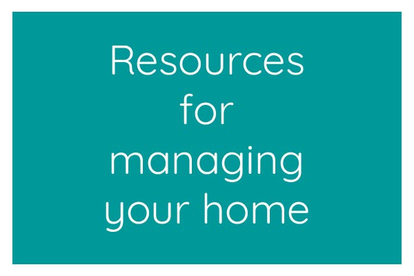 List of resources for homemaking. Get help managing your home and family.