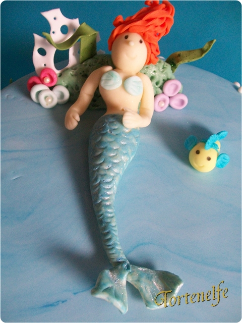 Tortenelfes Blog - Backe, backe, Kuchen: Arielle Motivtorte