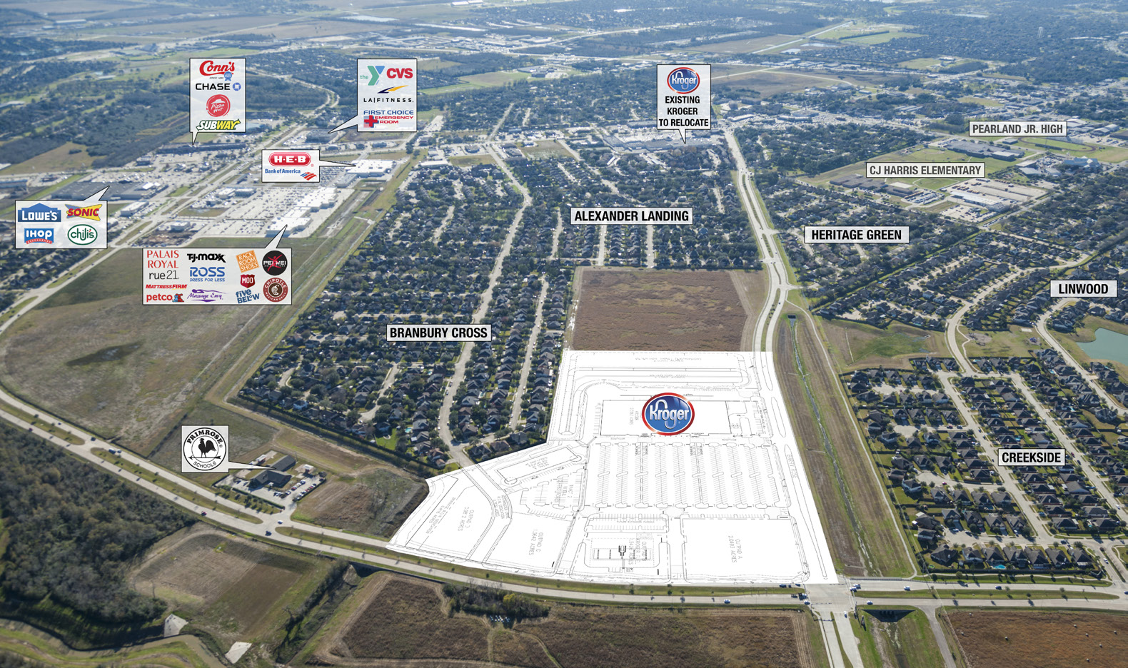 Gulf Coast Properties New Kroger breaks ground on Pearland Parkway