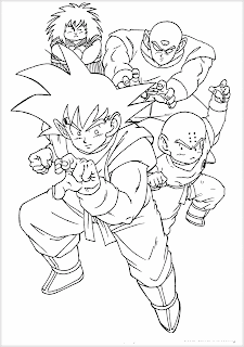 Ausmalbilder zum Ausdrucken: Ausmalbilder Dragon Ball Z zum Drucken