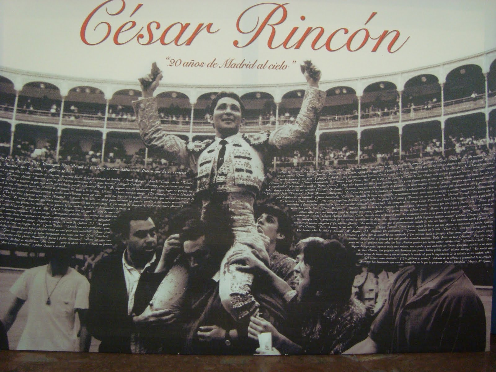 Del toro al infinito: CÉSAR RINCÓN: XX ANIVERSARIO DE LA HAZAÑA
