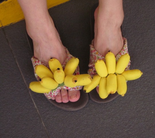 Underwater Centre ~ Dive Seychelles: Love the banana shoes