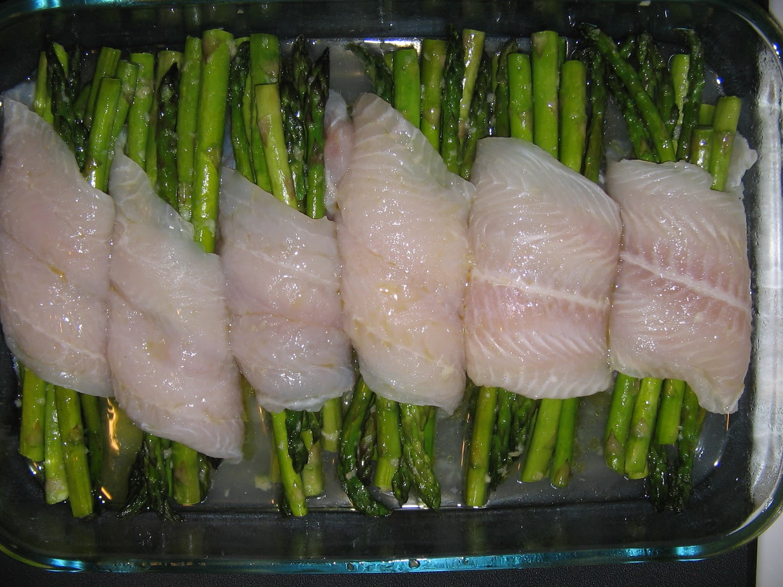 Abby Eats: Cooking: Swai Fish Wrapped Asparagus