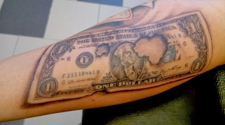 Dollar tattoo photo.
