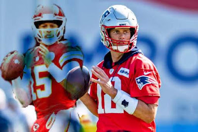 Patrick Mahomes and Tom Brady