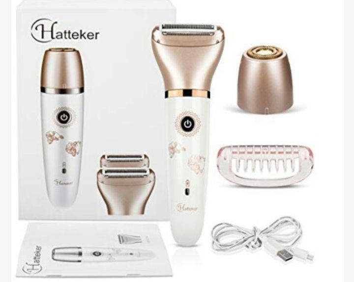 Female Shavers: Hatteker Hair Trimmer for Women - Personal ElectriBrite Clippers for Ladies