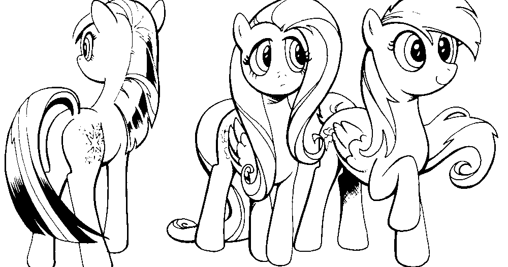 Dibujos Sin Colorear Dibujos De My Little Pony Para Colorear