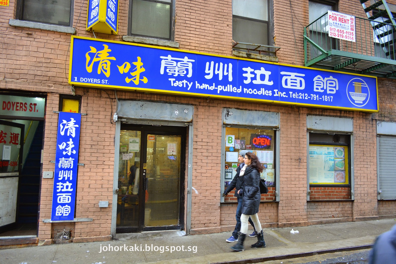 Tasty HandPulled Noodles in Chinatown NYC New York 清味蘭州拉麵 Tony Johor