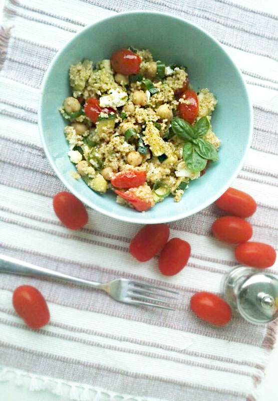 GRAZING WITH DANI Garden Pesto Couscous