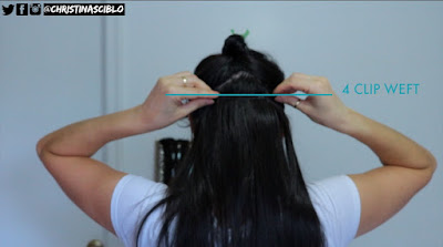 clip in hair extension placements, where to place hair extensions, yelloow hair extensions, how to hair extensions, how to clip in hair extensions