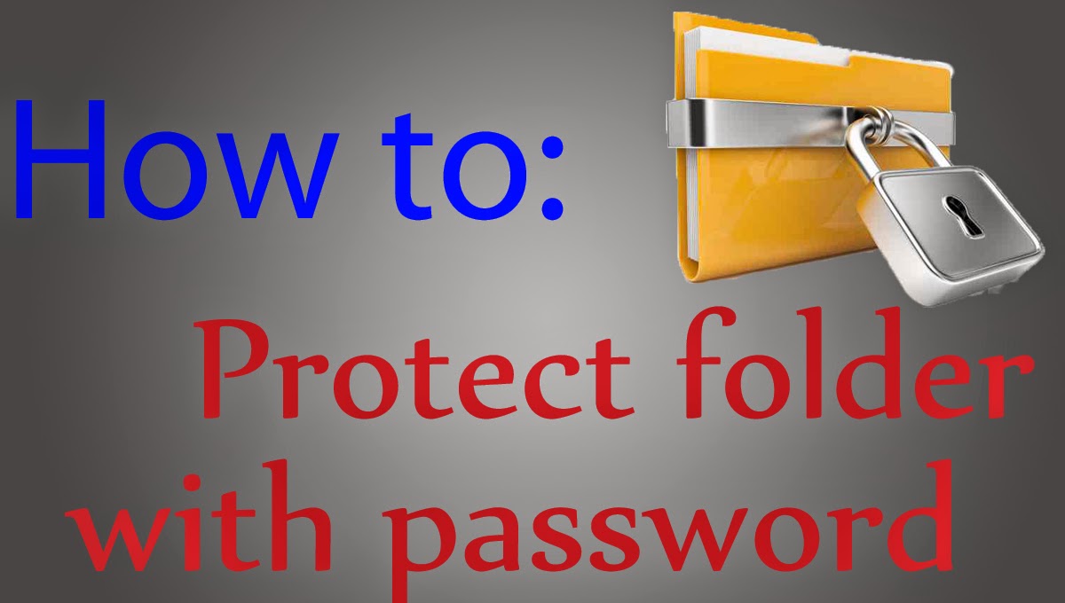 how to protect folder with password without any extra software