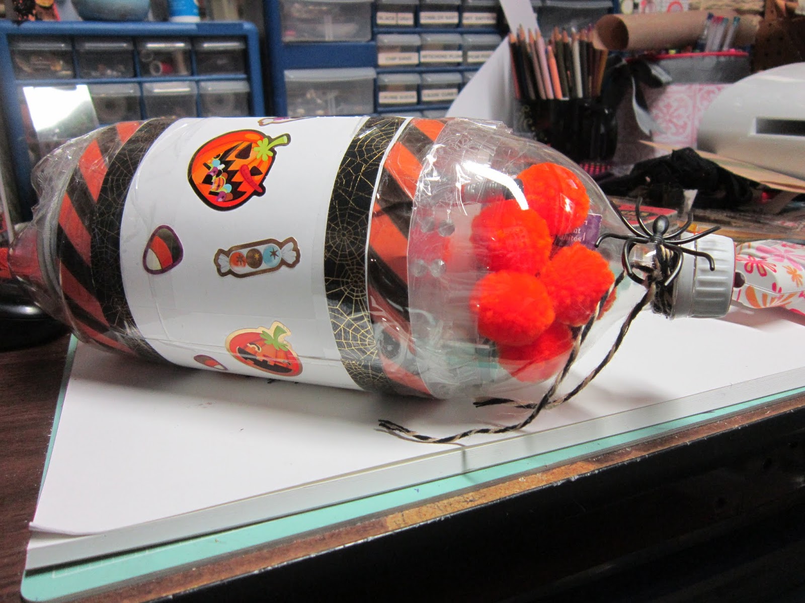 Krafting with Karen Halloween 2 Liter Bottle Swap