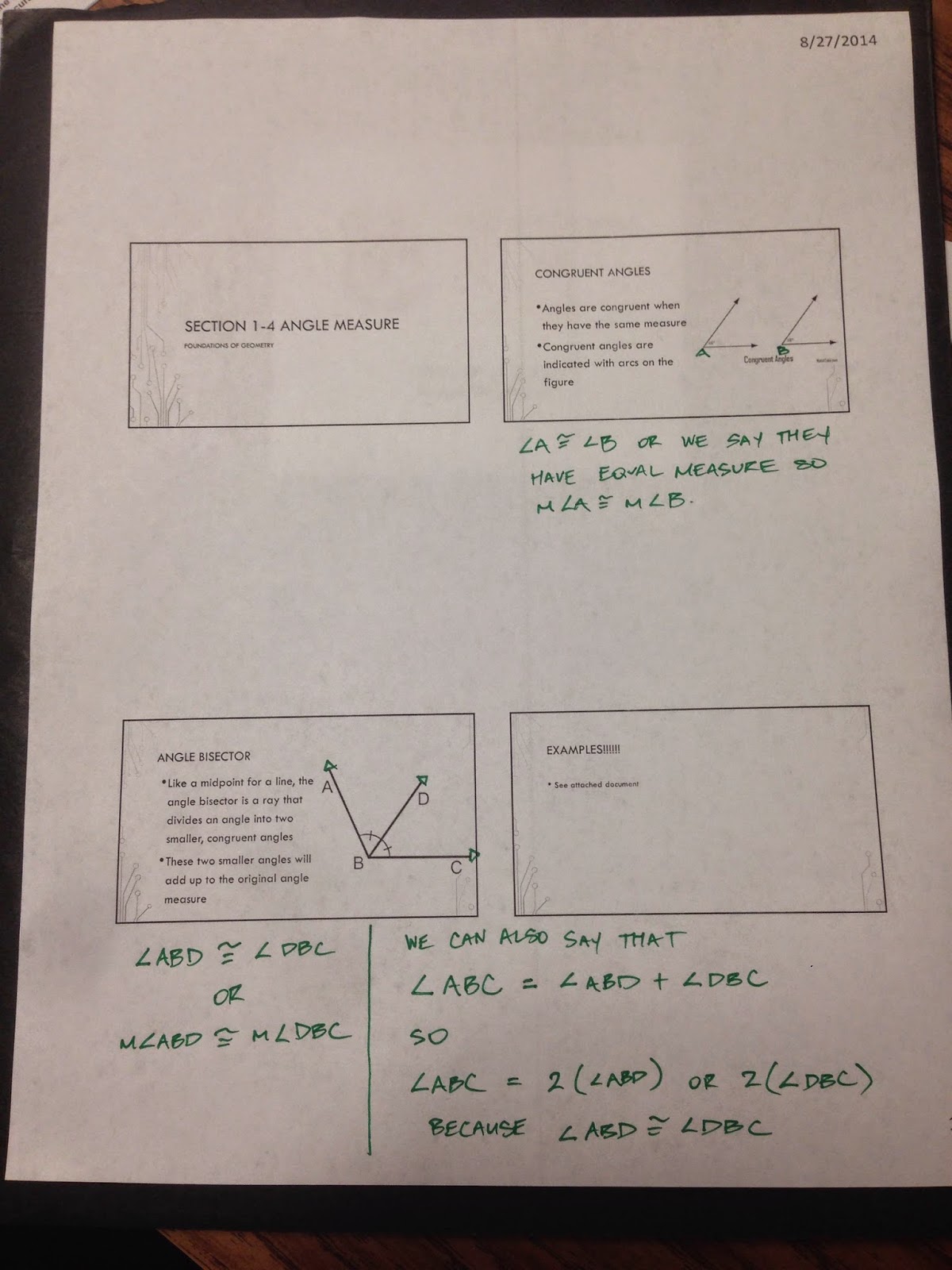 Practice 1 4 Angle Measure