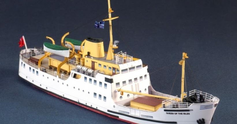 1:250 Scale Caledonian MacBrayne MV Bute Ferry DIY Handcraft Paper Model Kit na 