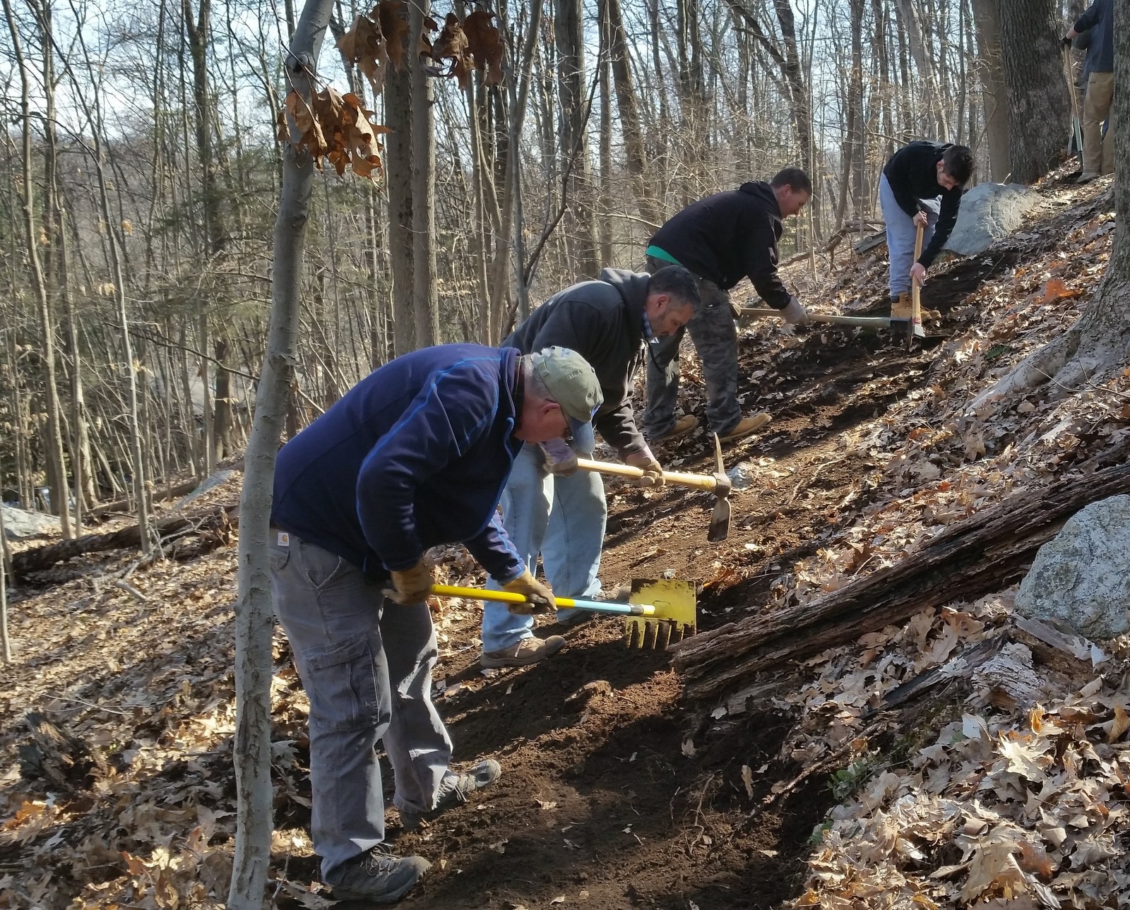 Shelton Trails Committee Spring Break Work Parties Part 1 Paugussett