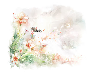 Anime Manga Wallpaper: Cartoon Flower Wallpaper