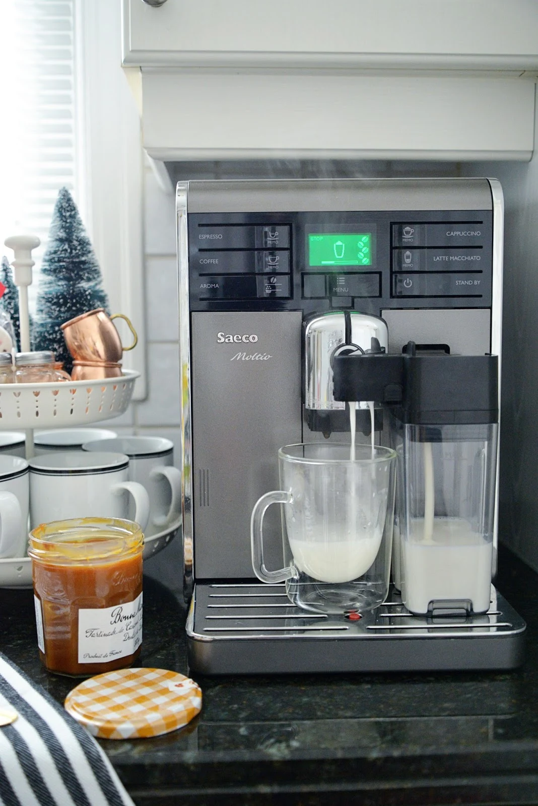 steamed milk | Saeco moltio espresso machine