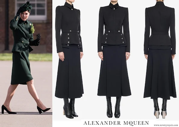 Kate Middleton wore Alexander McQueen Military-inspired peplum jacket