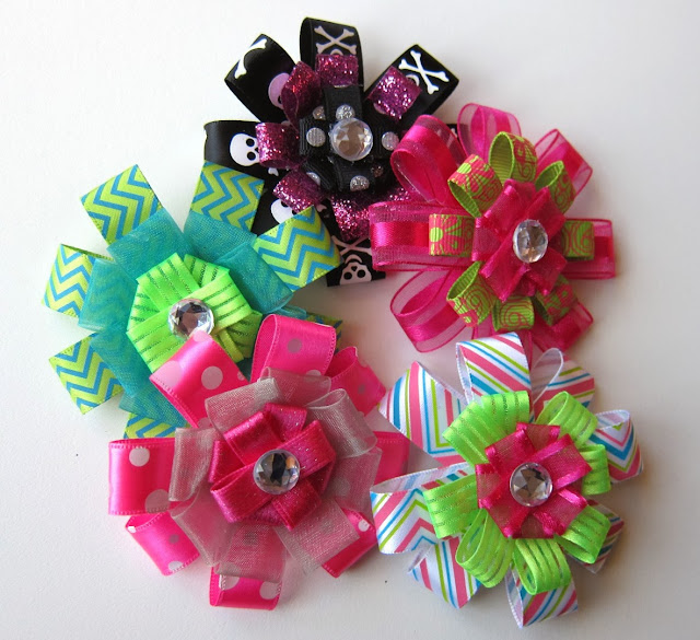 bowtique glam, hair bows, etsy, homemade hair bow, for sale